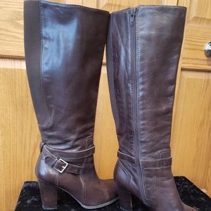 Marc Fisher brown leather boot